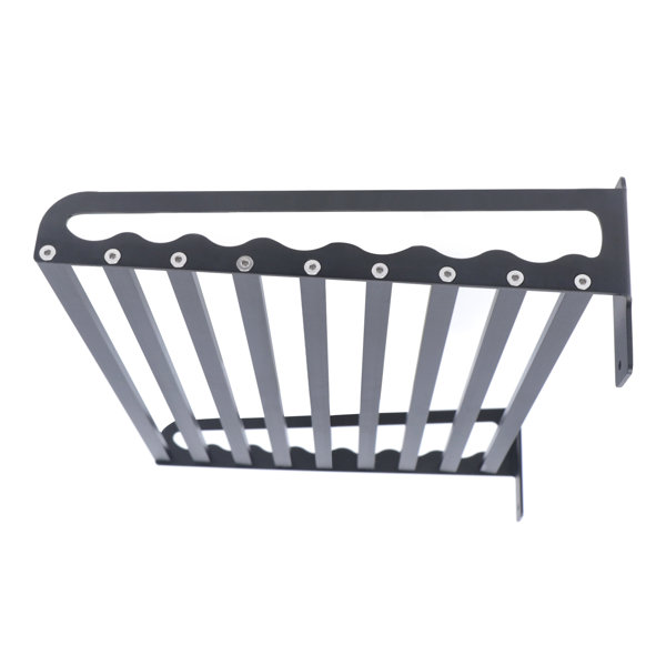 Prep & Savour 20" x 15.6" Black Metal Wall Mount Microwave Oven Bracket